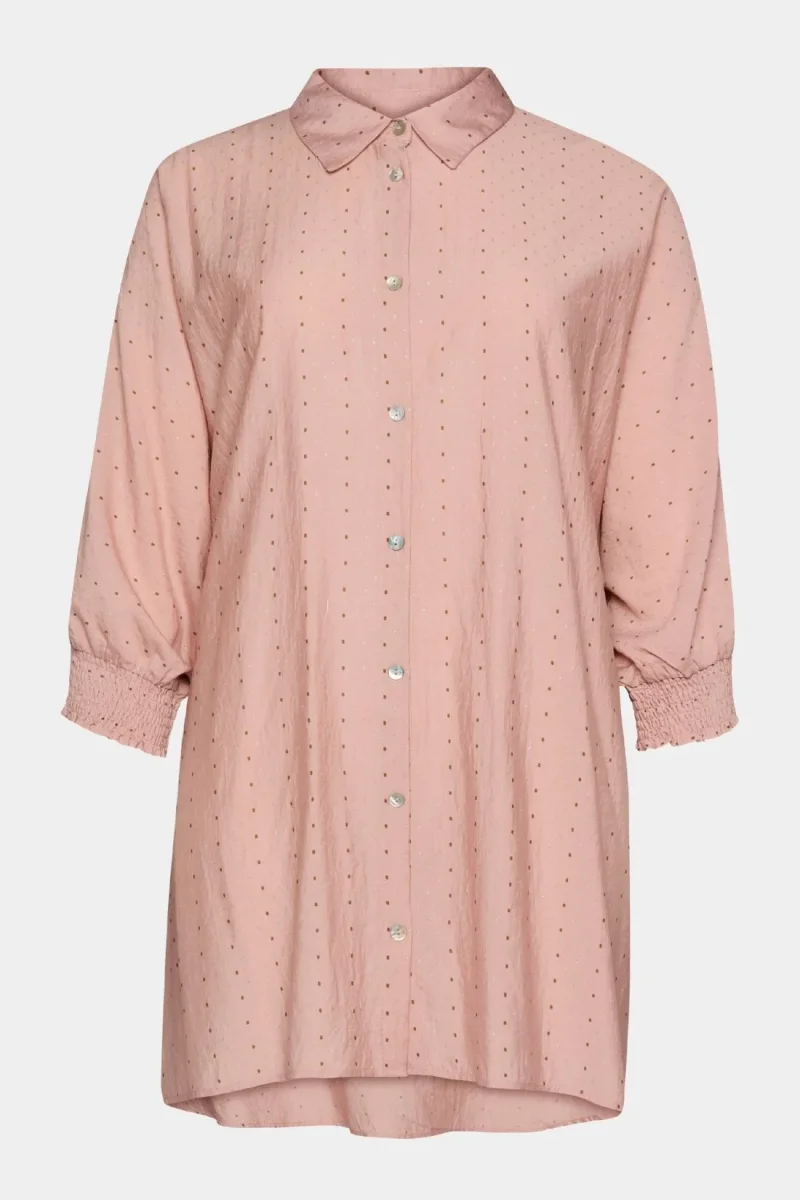 Gerda oversize skjorte fra Gozzip i smuk rosa - Billede 4